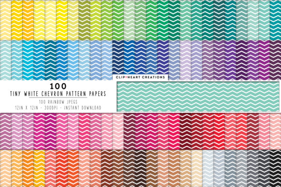 100 Chevron Digital Paper Pack: A Versatile Resource for Designers and Creatives