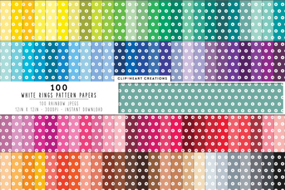 100 Circle Pattern Papers