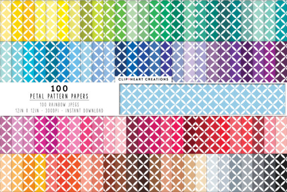 100 Flower Petal Pattern Digital Paper: A Creative Resource for Designers and Artists
