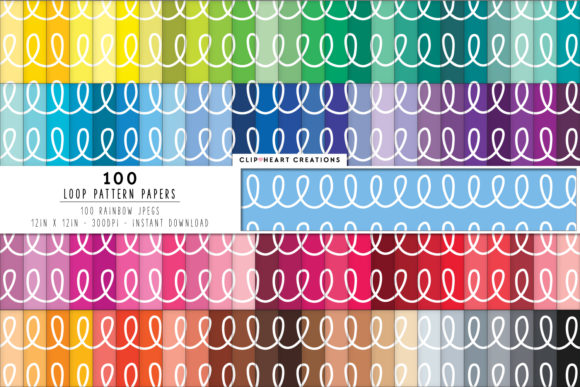 100 Loop Pattern Papers: A Creative Resource for Designers and Artists