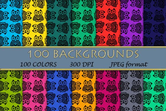 100 Owl Pattern Digital Papers: Strategic Design for Creative and Professional Use