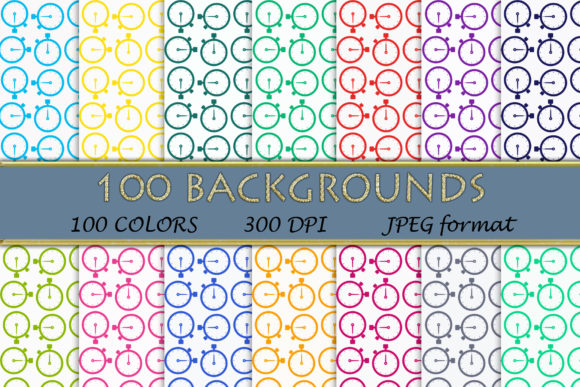 100 Stopwatch Pattern Digital Papers: Strategic Tools for Visual Planning and Design
