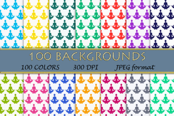 100 Yoga Pattern Digital Papers: A Versatile Resource for Creative and Professional Projects