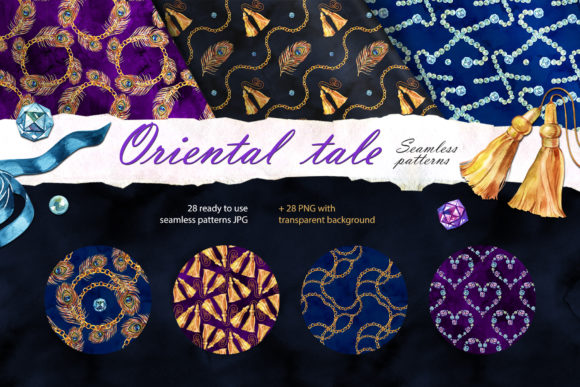 Arabian Fairy Tale Digital Paper Pack: A Creative Resource for Designers and Artists