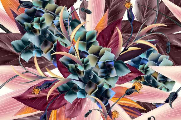 Beautiful Vector Pattern Tropical Leaves: A Versatile Design for Fabric Prints