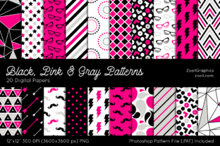 Black, Pink Gray Digital Papers: Strategic Tools for Creative and Professional Projects