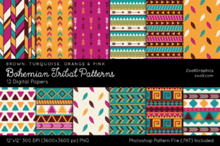 Bohemian Tribal Digital Papers: A Versatile Design Resource for Creative Projects