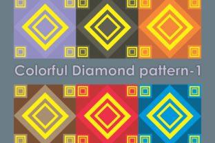 Colorful Diamond Pattern-1: A Versatile Design for Creative Projects