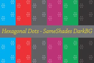 Dotted Hexagon Dark BG Patterns