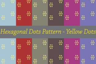 Dotted Hexagon Pattern - Yellow Dots