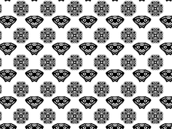 Fractal Pattern Mask Tribal: A Modern Design Element for Creative and Commercial Applications