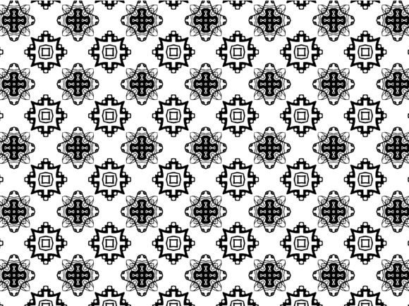 Fractal Pattern Ornamental Star Design Collection