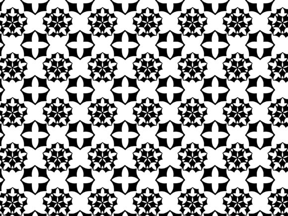 Fractal Pattern Plus Flower Background