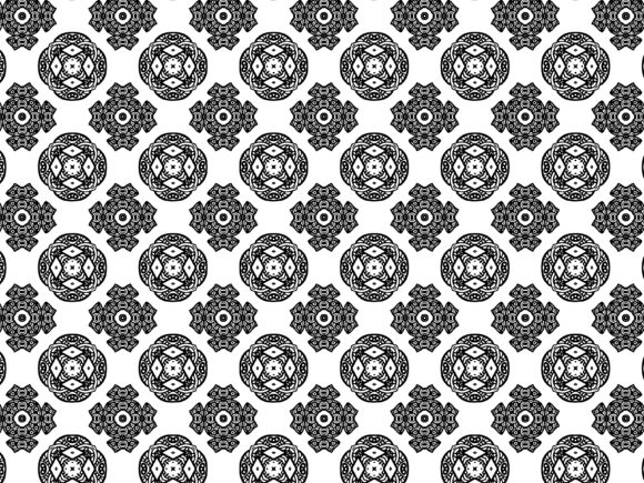 Fractal Pattern Tribal Circle Plus