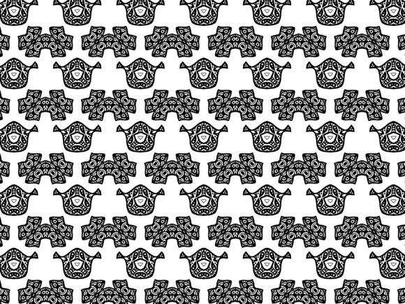 Fractal Pattern Tribal One Eye Design Collection