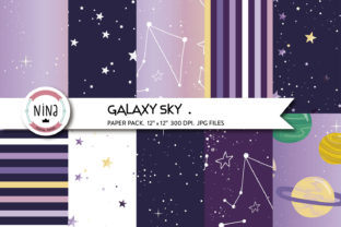 Galaxy Sky Digital Paper: A Cosmic Canvas for Creative Projects