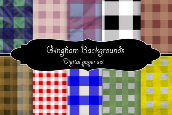 Gingham Backgrounds Digital Paper: A Versatile Resource for Creative Projects