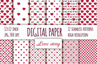 Hearts Digital Paper for Valentine’s Day: A Versatile Tool for Creative and Commercial Use