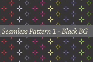 Seamless Pattern 1 - Black BG: A Versatile Design Asset for Creative Projects
