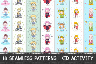 Seamless Pattern 18 Kid Activity: A Versatile Design for Creative and Practical Use
