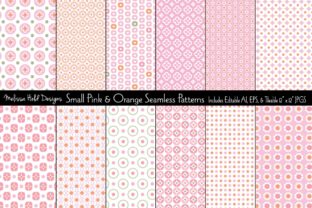 Seamless Pink Orange Geometrics: A Versatile Design Resource for Creative Projects