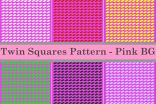 TwinSquares Pattern - Pink BG