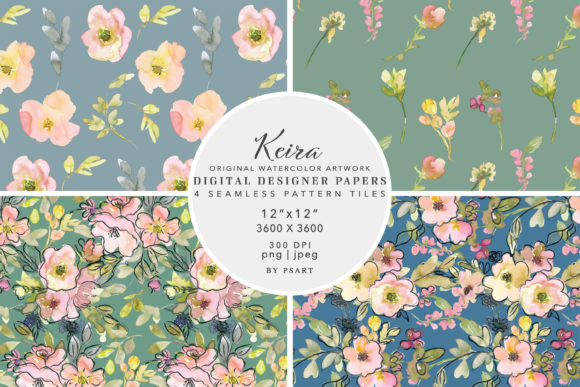 Watercolor Seamless Digital Paper Pack: A Versatile Resource for Designers